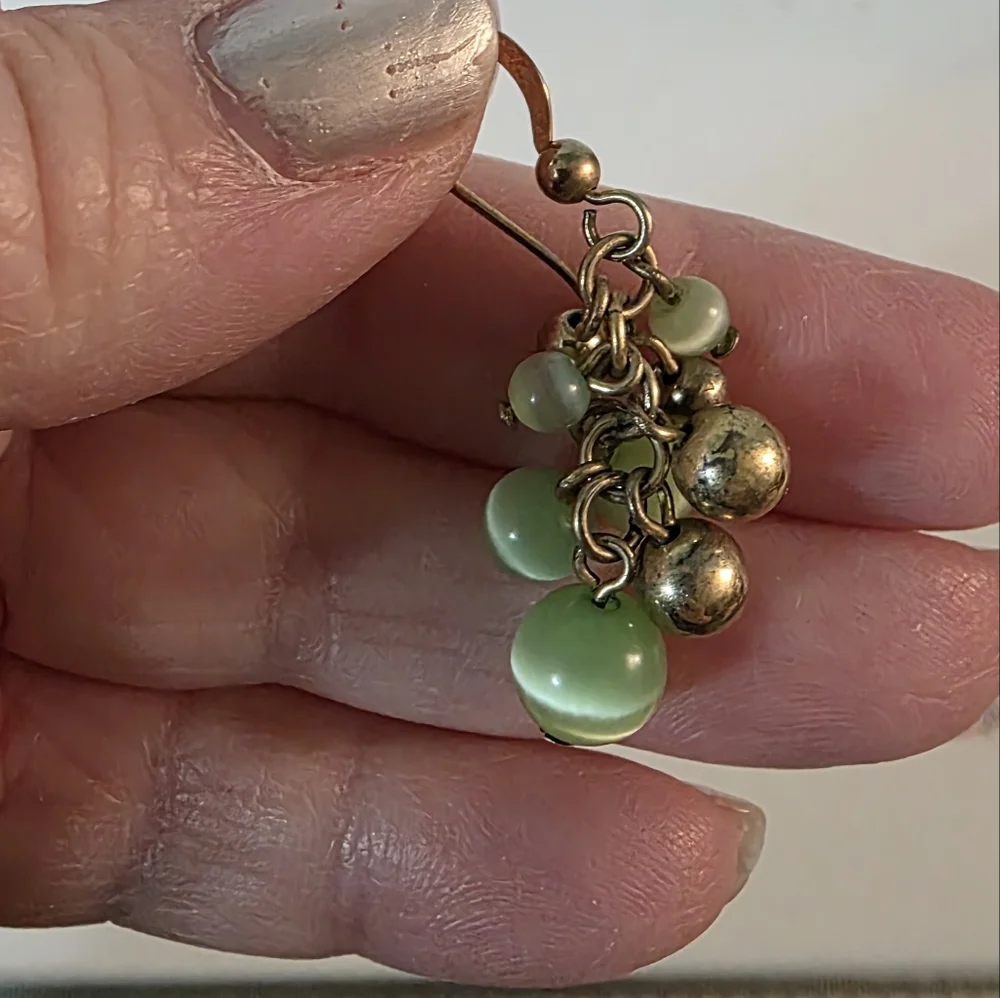 Fashion Jewelry Green and Pink Earrings